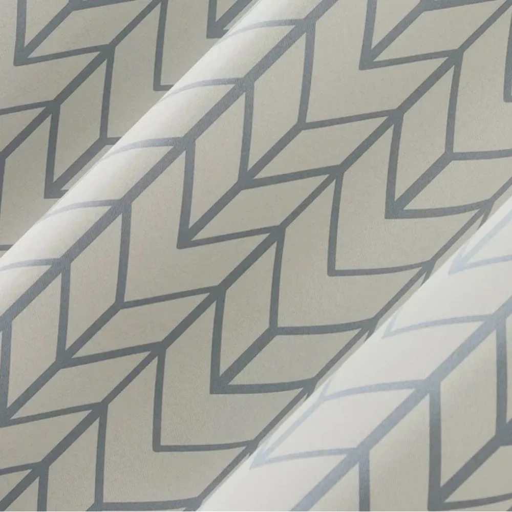Sun Zero Kenwood Chevron Blackout Grommet Curtain Panel; Set of 3 40x84”